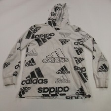 Adidas Hoodie Boys Large Long Sleeve Casual Hooded Lightweight Outdoors