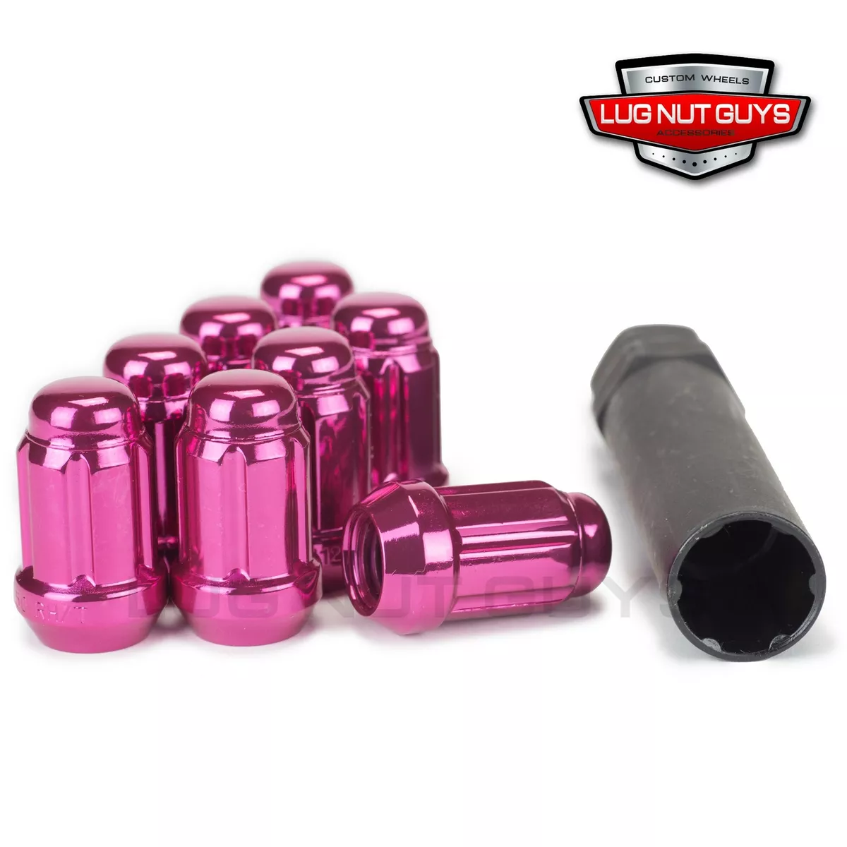 Pink cheap lug nuts