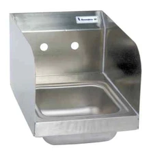 BK Resources BKHS-W-SS-SS Space Saver Wall Mount Hand Sink without Faucet