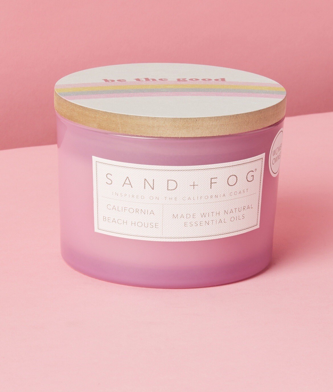 Sand And Fog California Beach House Candle, Soy Wax, 2100 Cotton