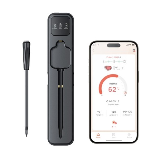 Wireless Bluetooth Grillthermometer Fleischthermometer Ofen Smoker Grill IP67 - Bild 8 von 8
