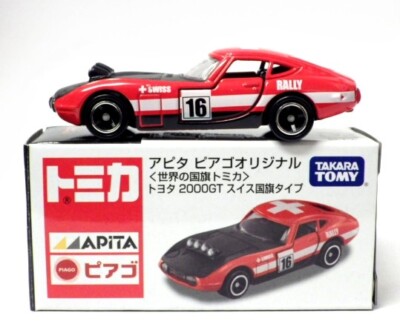 TOMICA APiTA World Flag Swiss #16 RALLY TOYOTA 2000GT 1/59 TOMY