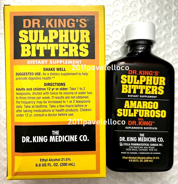DR.KING'S Sulphur Bitters * Amargo sulfuroso exp / 2025 Dietary