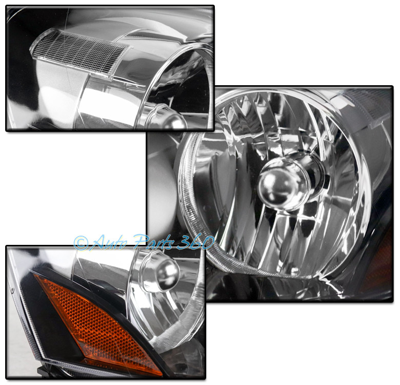 FOR 0506 ACURA RSX DC5 BLACK REPLACEMENT HEADLIGHT HEADLAMP W/BUMPER