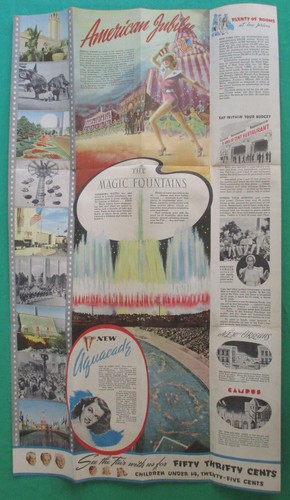 Guía Folleto de la Feria Mundial 1940 Folleto Mapa Viajes y Espectáculos Información De Colección - Imagen 3 de 19