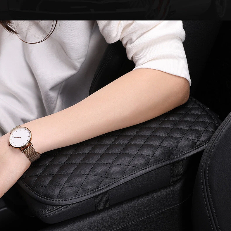 Funda Cojín Reposabrazos Universal Coche Consola Central Cuero PU Almohadilla Protector Foto 3 de 4