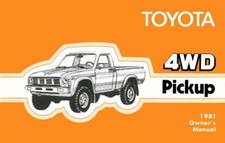 1981 Toyota 4WD Pickup Owner's Manual