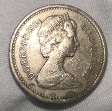 Incredibly RARE COIN One 1 British Pound 1984 Error Coin