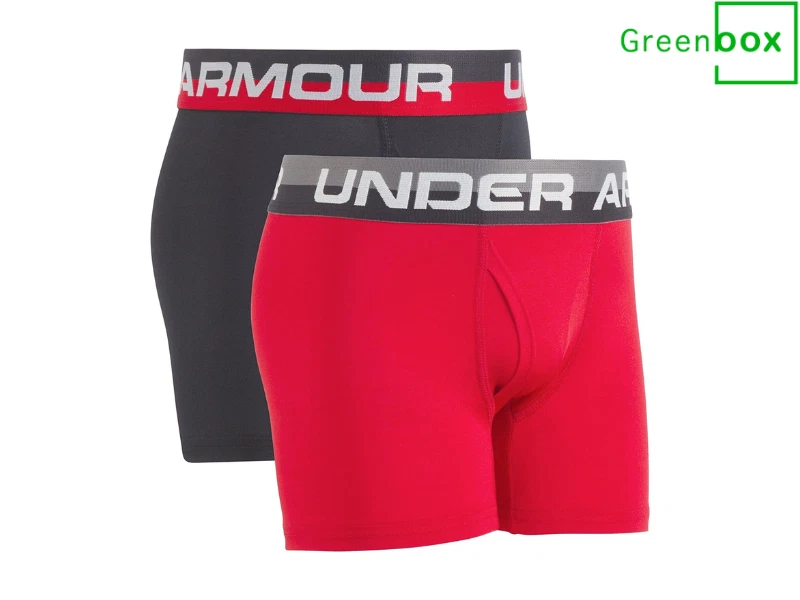 Ropa interior calzoncillos boxer Under Armour Performance para niños (paquete de 2) Foto 2 de 4