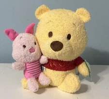 Kids Preferred Disney Baby 11” Winnie The Pooh & Little Piglet Cuteeze Plush
