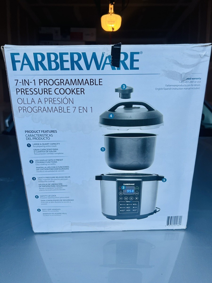 Instruction Manual Farberware Instant Pot Programmable Pressure