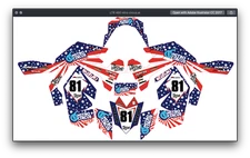 Fits Suzuki LTR450R GRAPHIC KIT STIKERS DECAL kit LTR 450r all years