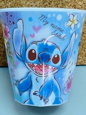 New Disney Stitch W Print Melamine Cup 250ml Tumbler Precious Fun Time Japan