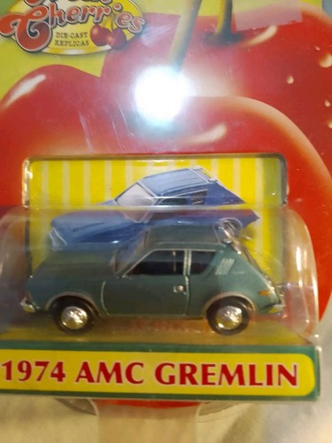 AMC/GREMLIN 1974 MOTOR MAX FRESH CHERRIES 1-87 RED/BLUE/GREEN DIE-CAST CARs Repl - Picture 3 of 24