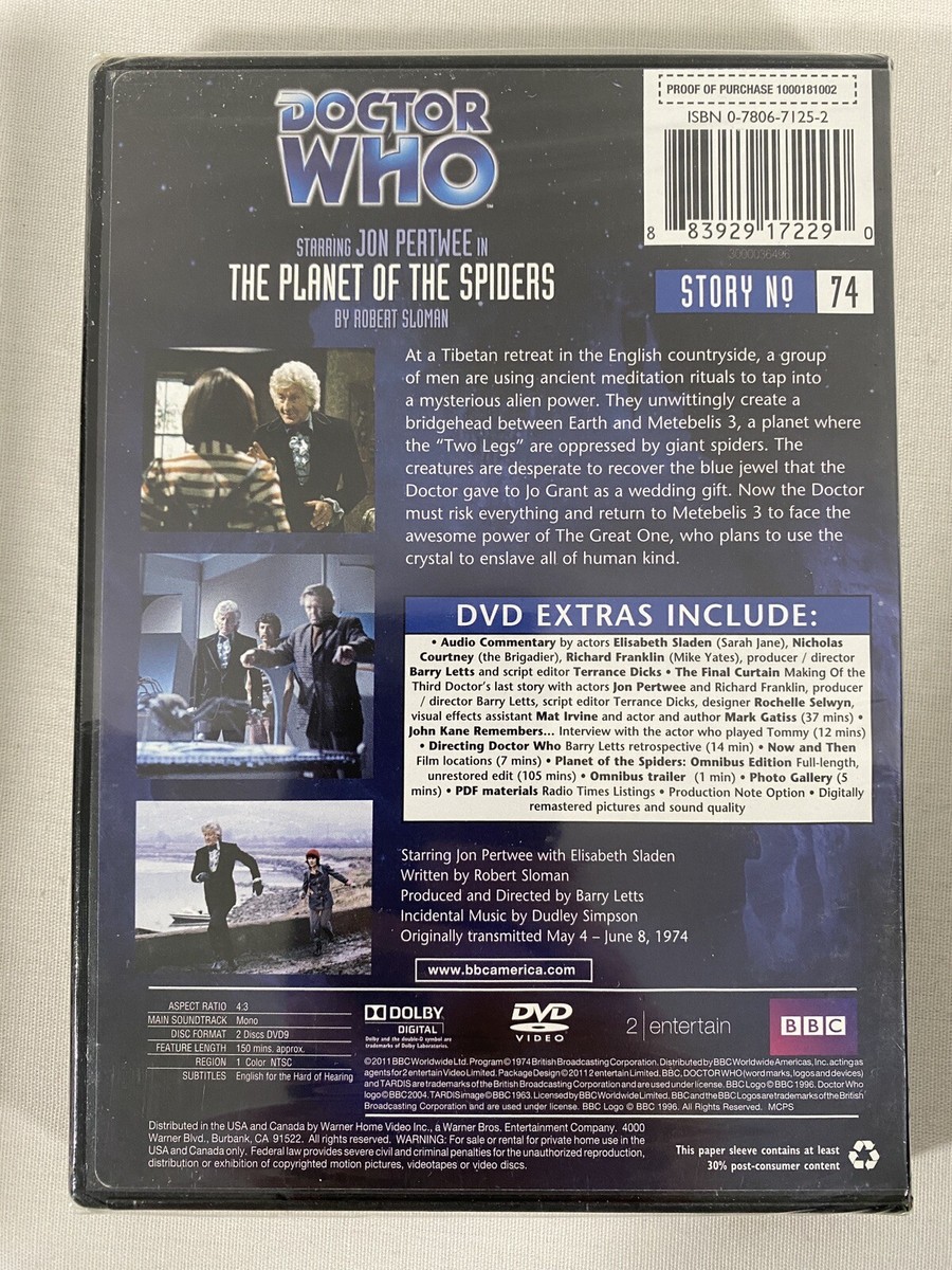 (未使用･未開封品)Doctor Who: Planet of the Spiders - Episode 74 [DVD] Amazon.com: Doctor Who: Planet of the Spiders (Story 74