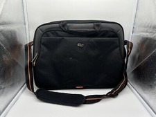 Solo New York Laptop Briefcase Bag Padded Slim 15" Laptop Black Shoulder Strap