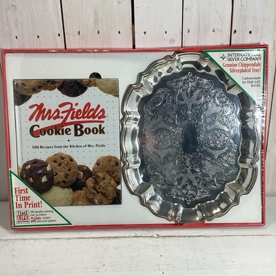 1999 Mrs Fields Cookie Book and International Silver Tray Advertising Promo