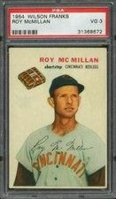 1954 Wilson Franks Roy McMillan PSA 3 Cincinnati Reds