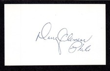 Doug Clemens ( Debut 1960 ) STL PHI CHC  SIGNED AUTOGRAPH AUTO 3x5 INDEX COA