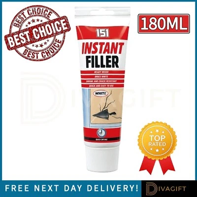 151 Filler da parete bianco riempitivo interno esterno pronto all'uso tubo di tenuta riempimento istantaneo