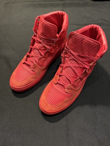 ZAPATOS DE ENTRENADOR BALENCIAGA COTE ZAPATILLAS ROJAS PLISADAS ARENA TALLA 44 EE. UU. 11 AUTÉNTICAS - Imagen 2 de 24