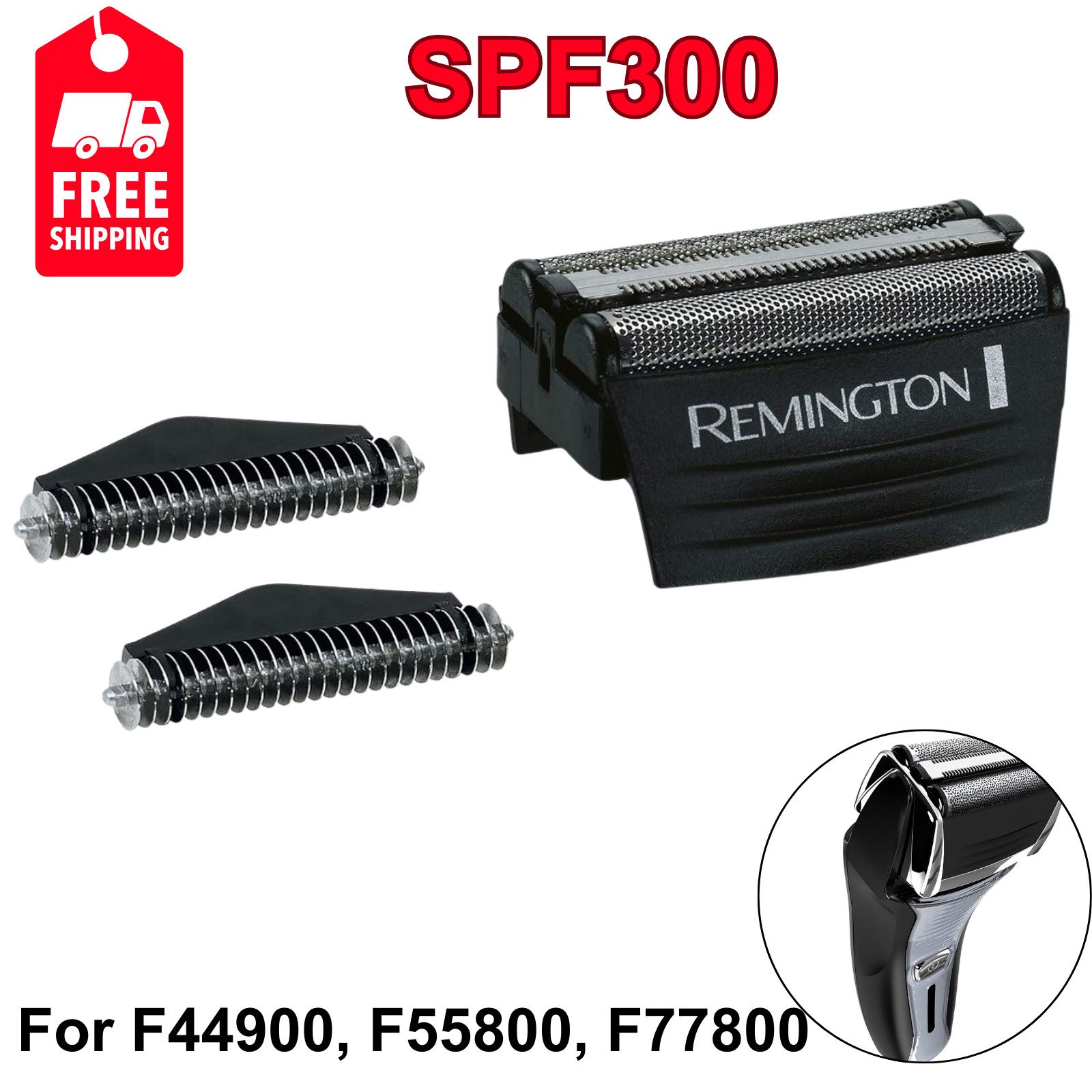 Remington SPF300 Replacement Foil and Cutter Set for F4900, F5800, F7800