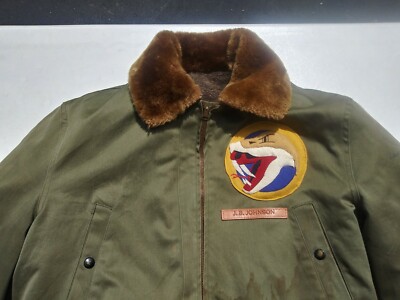 WW2 USAAF B-15 Flying Jacket 78th Fighter Squadron APPROX WW2 USAAF B-15 Flying Jacket 78th Fighter Squadron APPROX