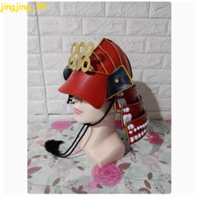 Vintage Japanese Samurai Wearable Armor Helmet 1/1 Warrior Full Face Party Mask
