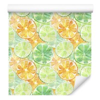 10M Vlies Tapeten Rollen KüChe Obst Exotisch Zitronen Limetten Aquarell Xxl 3136
