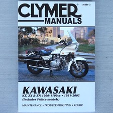1981-2002 Kawasaki Z KZ 1000 1100  KZ1000 KZ1100 CLYMER REPAIR MANUAL M451