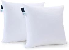 KAKABELL 18x18 Throw Pillows Insert Pack of 4 White 100% Cotton
