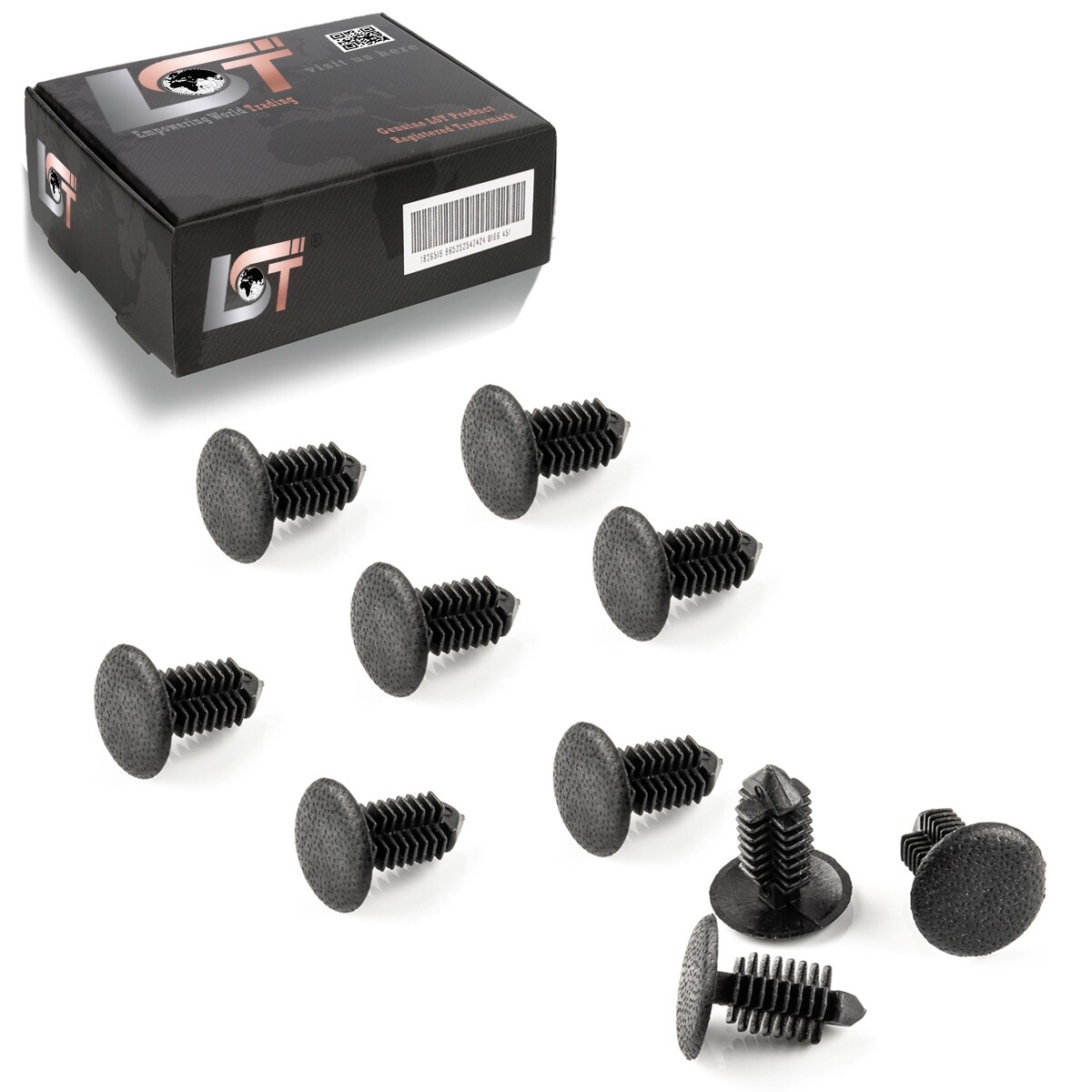 10x Tailgate Trim Fastening Clips for PEUGEOT 307 CC CONVERTIBLE Ø 7mm
