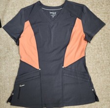 Women's Beyond Scrubs Style 2289 Gray Top Sz MEDIUM