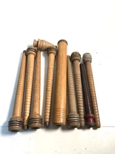 Wood Spools Bobbins Wooden Industrial 3"-9.75"  Spindles Quills Mix Lot-10: