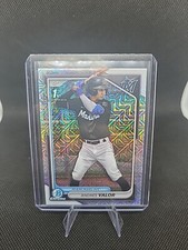 2024 Bowman Chrome Mojo Refractor 1st Bowman Andres Valor #BCP-196 Miami Marlins