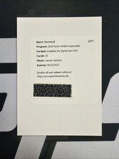 2025 Panini Impeccable WNBA Basketball Lauren Jackson Indelible Ink Auto Gold/49