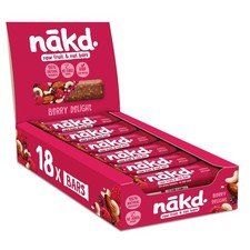 Bakewell Tart Natural Fruit & Nut Bars Vegan Gluten Free Healthy Snack 35 g