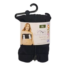 Joyspun Hands Free Breast Pump Nursing Bra Bandeau (Size XL ) Zip Front New