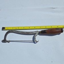 Antique Saw Metal Frame Wood Handle 10 Inch 