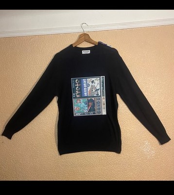 Pullover schwarz leicht dünn, Japan Prints, Japan Maiko Dragon Manekineko Ryu Dragon