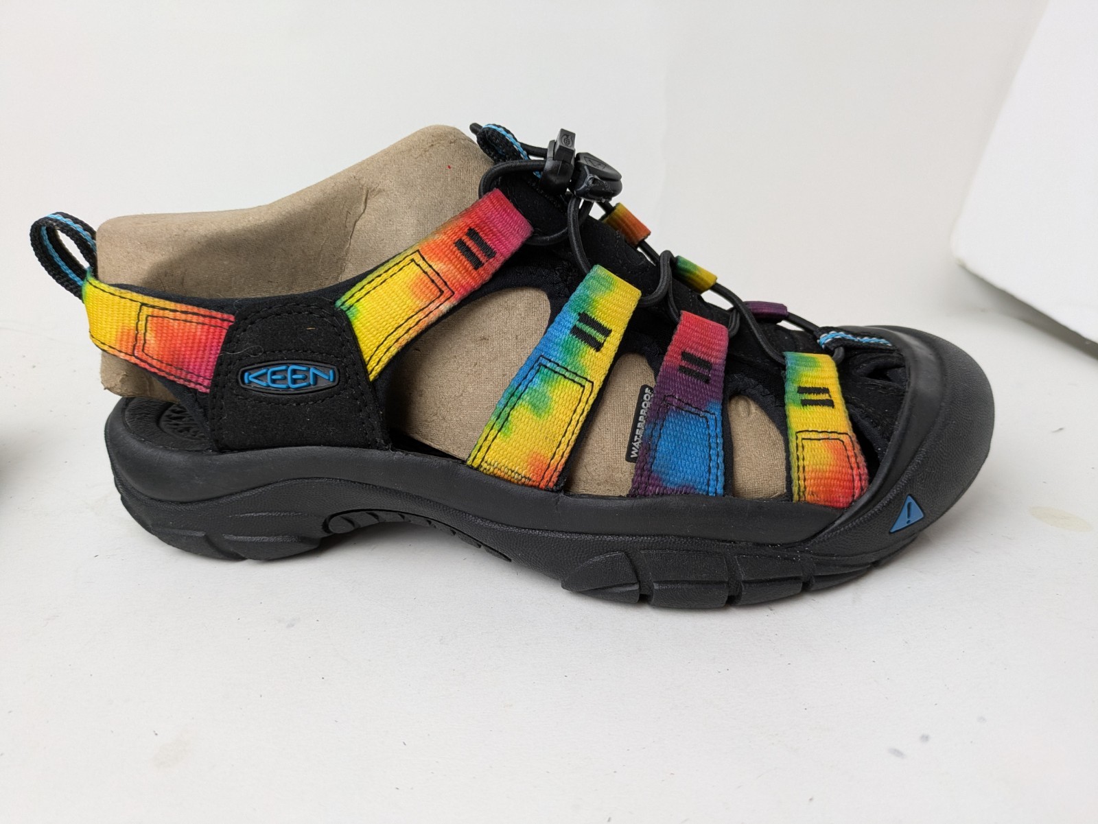 Sandali KEEN Newport H2 donna taglia 9 arcobaleno tie dye scarpe acqua con cinturino