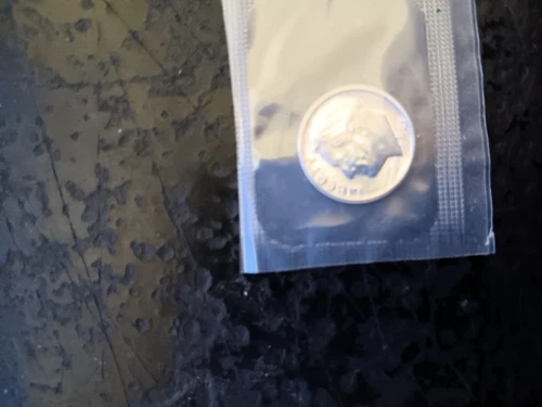 Nice 1963 Proof Roosevelt Dime In The Original Mint Cellophane 90% Silver #2