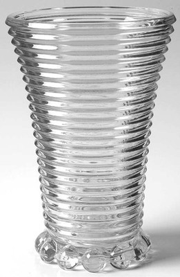 Anchor Hocking Manhattan Clear 8'' Footed Flower Vase 6499272
