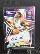 BRANDON MILLER 2024 TOPPS CHROME #FSABM FUTURE STARS AUTO ORANGE /25 (RC)