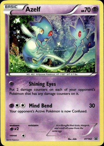 Pokemon Azelf XY Promos XY142 Holofoil Moderately Played