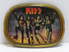 KISS DESTROYER PACIFICA BELT BUCKLE  - 1977 VINTAGE AUCOIN - ACE PETER GENE PAUL