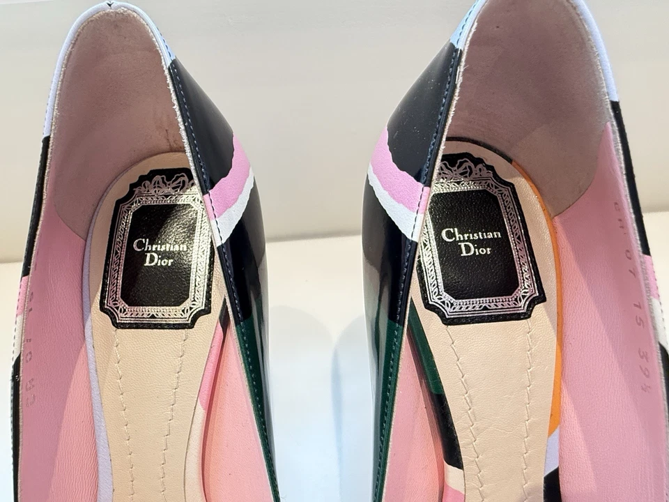 Dior Christian Dior shoes women , High Heels Multi Color Pumps, Size 39,5 - Image 3 of 4