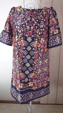 Anna Sui Dolly Girl floral print satin dress M size used Japan