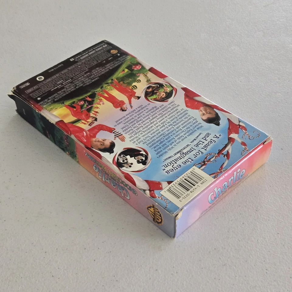 Charlie And The Chocolate Factory VHS 2005 CHILDREN'S FAMILY FANTASY RARE OOP PG Foto 2 de 3
