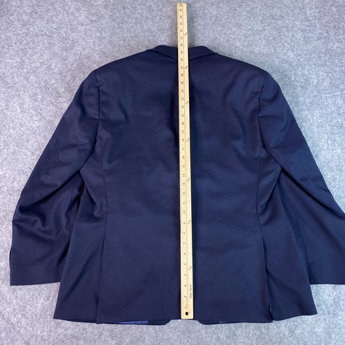Michael Kors Blazer Mens 44 Short Navy Blue Suit Jacket Sports Coat Modern Fit - Picture 10 of 13